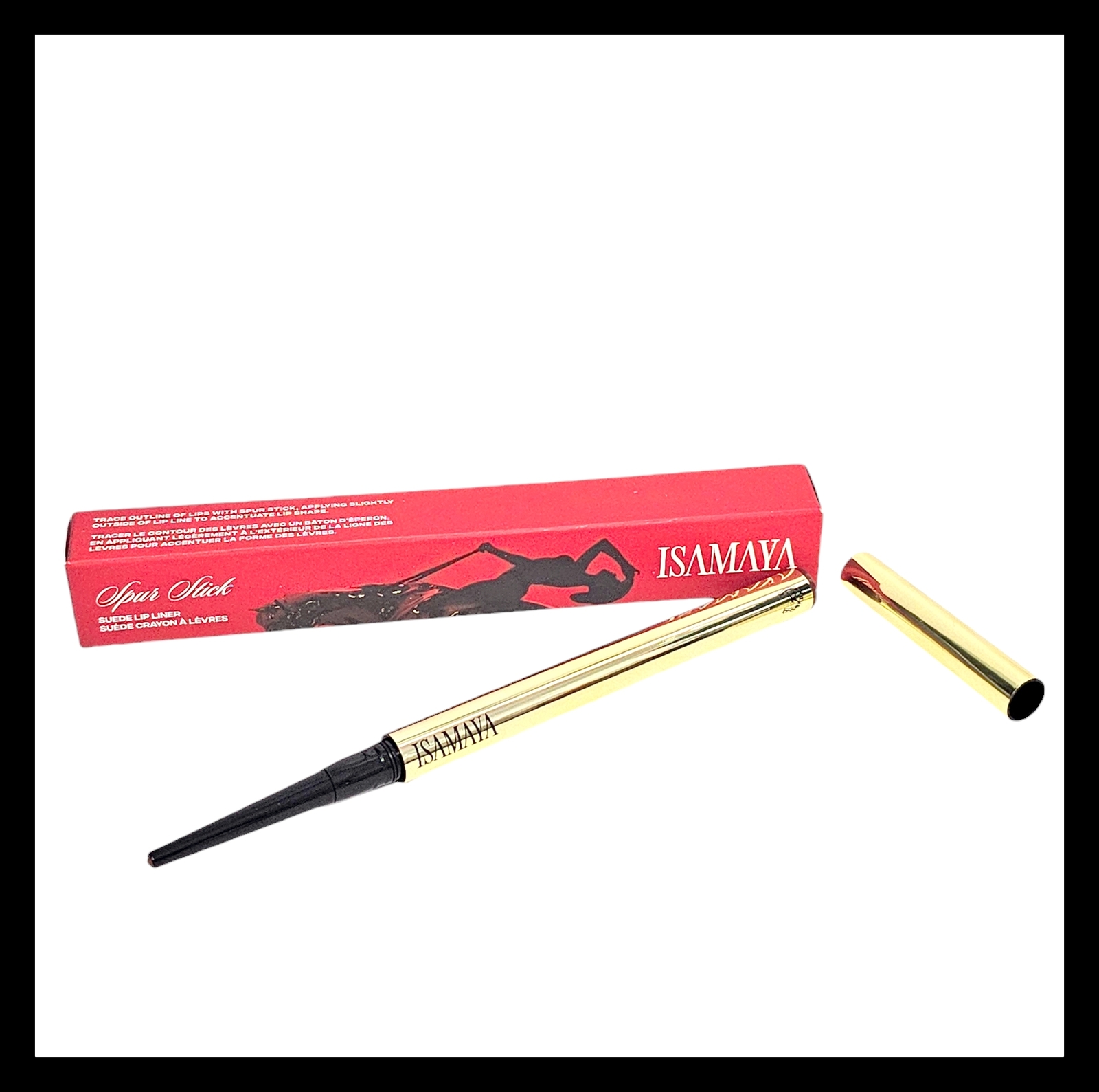 Замшевая подводка для губ ISAMAYA Spur Stick Outlaw Красная, Новый полноразмерный
