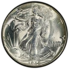 1945 Walking Liberty Half Dollar PCGS MS65 attractive color