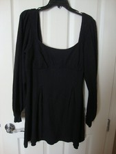 Free People Beach Stretchy Black Short Dress, Large, NWOT