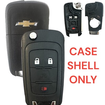 3 Button Case Shell For 2011 2012 2013 2014 2015 2016 Chevrolet Equinox Flip Key