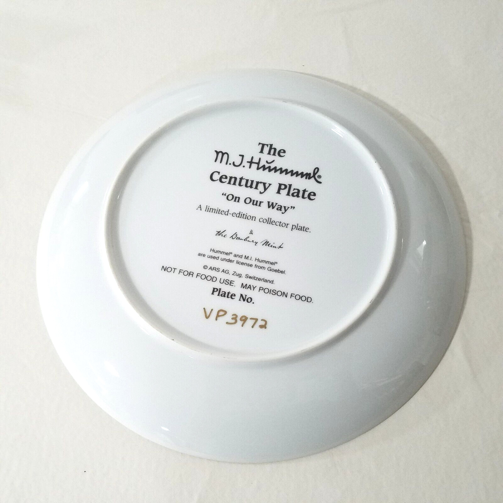 Set of 8 Danbury Mint M. J. HUMMEL CENTURY PLATE Ltd Ed Coll. Plate 10¼ OP $696.