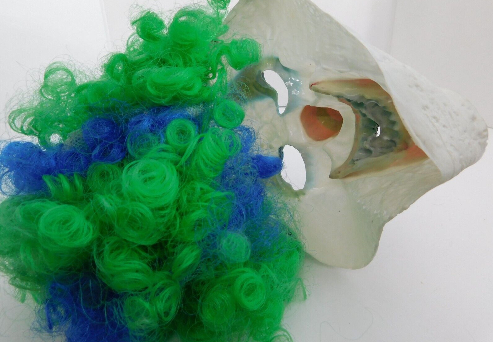Horror Clown + Red Hair Rubber Mask main image 1