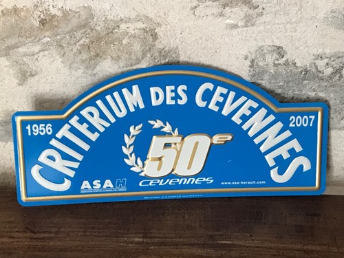 Lot 3: Critérium Des Cévennes. Lot De 3 Plaques De Rallye 3 C 42049ea920