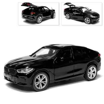 BMW X6 Metal Model Diecast Car Scale, Collectible Toy Cars, Black
