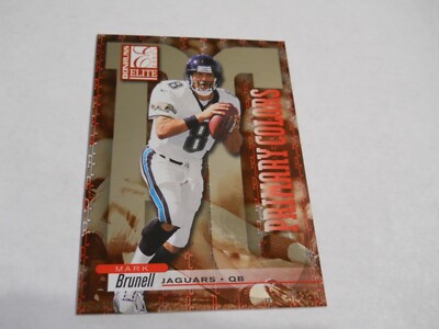 MARK BRUNELL 476/975 PRIMARY COLORS RED JACKSONVILLE JAGUARS 2001 DONRUSS ELITE