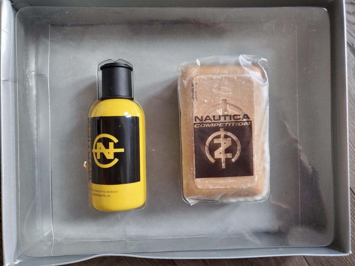 Nautica Competition For Man Perfume 2pc Gift Set 2.5oz EDT+ 10 Oz