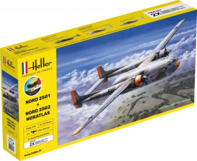 Heller Bausatz STARTER KIT Nord 2501 + Nord 2502 ''NORATLAS'' TWINSET  1:72