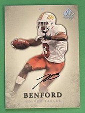 2012 SP Authentic Auto Tim Benford RC #97 Tennessee Tech Golden Eagles