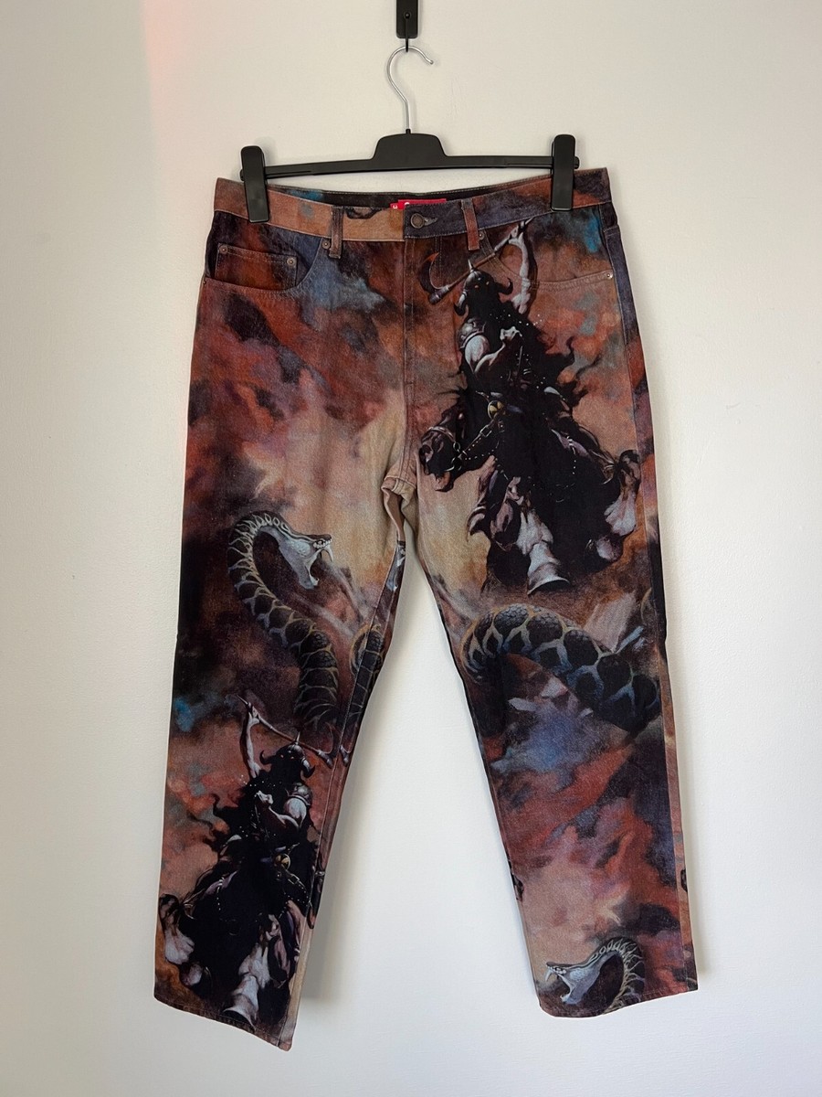 Supreme Frank Frazetta Loose Fit Jeans - Size 30 - NEW | eBay Supreme Frank Frazetta Loose Fit Jeans - Size 30 - NEW | eBay