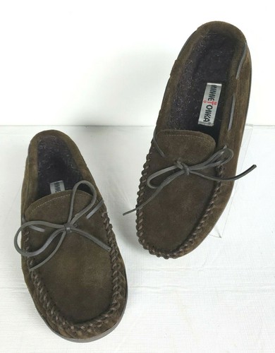 Brown Suede Leather Boat Slip 