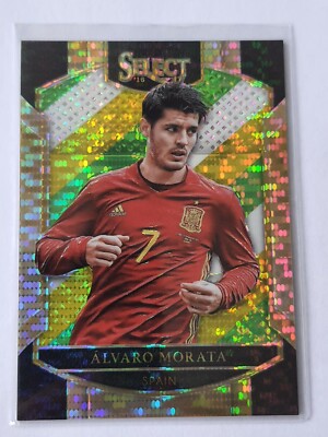 2016-17 Panini Select Terrace Multi Color Prizm ALVARO MORATA #45 Spanien