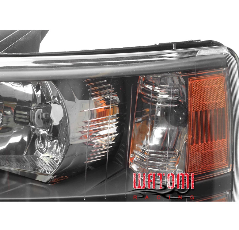 07-13 FAROS CHEVY SILVERADO 1500/14 2500/3500 HD CRISTAL LÁMPARAS NEGRO/ÁMBAR Foto 2 de 4