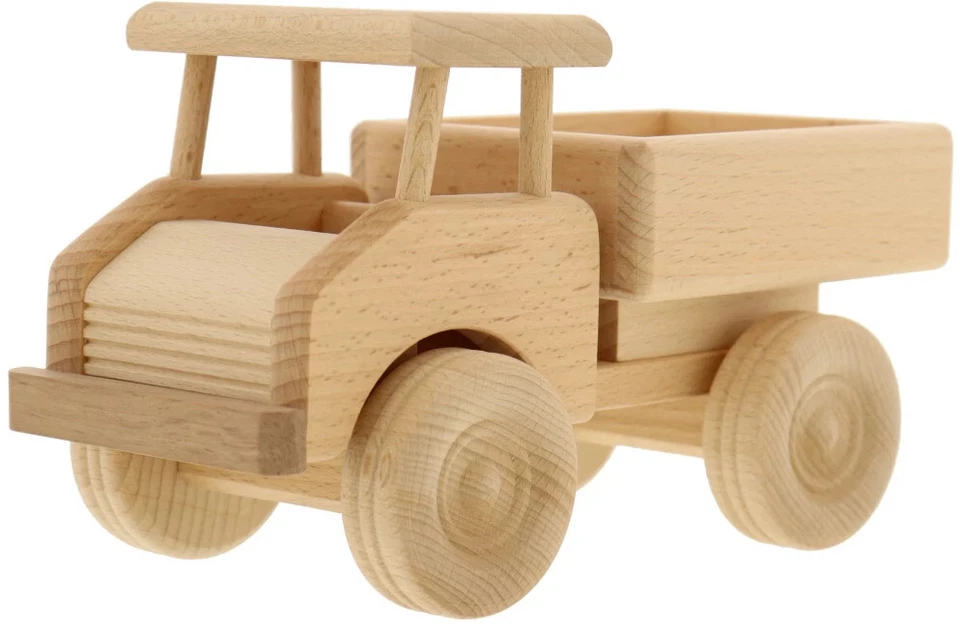 Lastwagen Truck LKW Laster Holzspielzeug Holzfahrzeug Holz - Auto L 21,5 cm - Bild 1 von 3