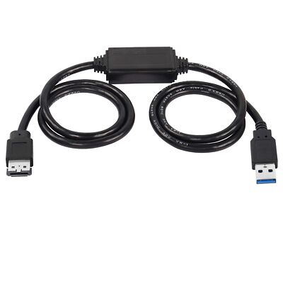 USB to eSATA Adapter Cable 5Gbps USB 3.0 to Power eSATA Converter Cable 5V fo...
