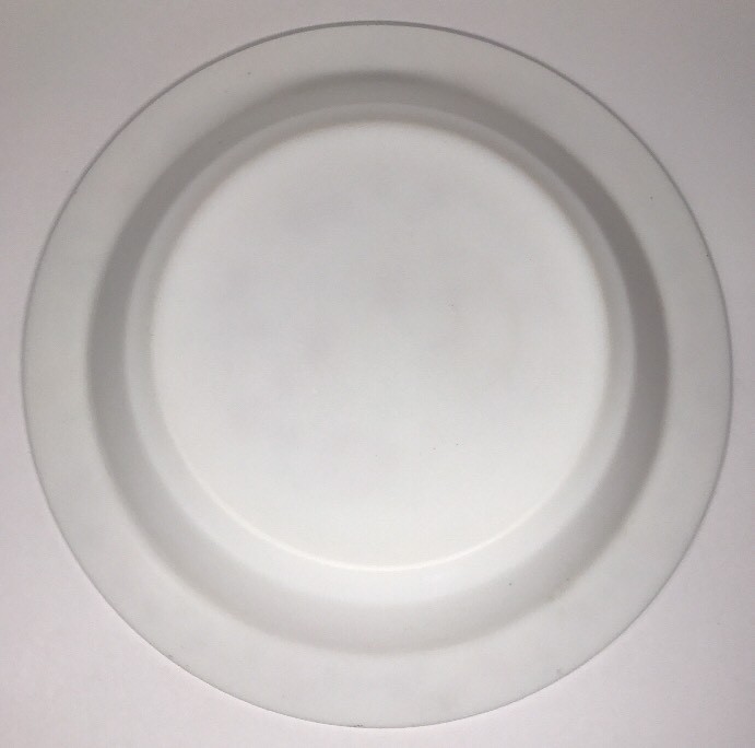 6 assiettes creuses Arcopal rose de france rouge en opaline | Selency