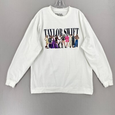 Taylor Swift Midnights Eras Crewneck Size 3XL XXXL Official TS Merch White