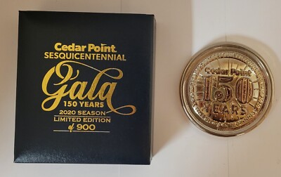 Cedar Point Sesquicentennial Gala Medallion 150 Years 2020 Season Limited Ed.