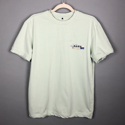 Ader Error Foil Logo Crew Neck T-Shirt SZ A1 Unisex Pastel Green Short Sleeve