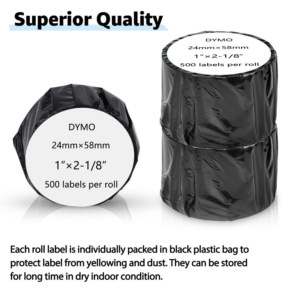 1roll for Dymo 30256 (25/16" x 4") Large Address Mailing Barcode