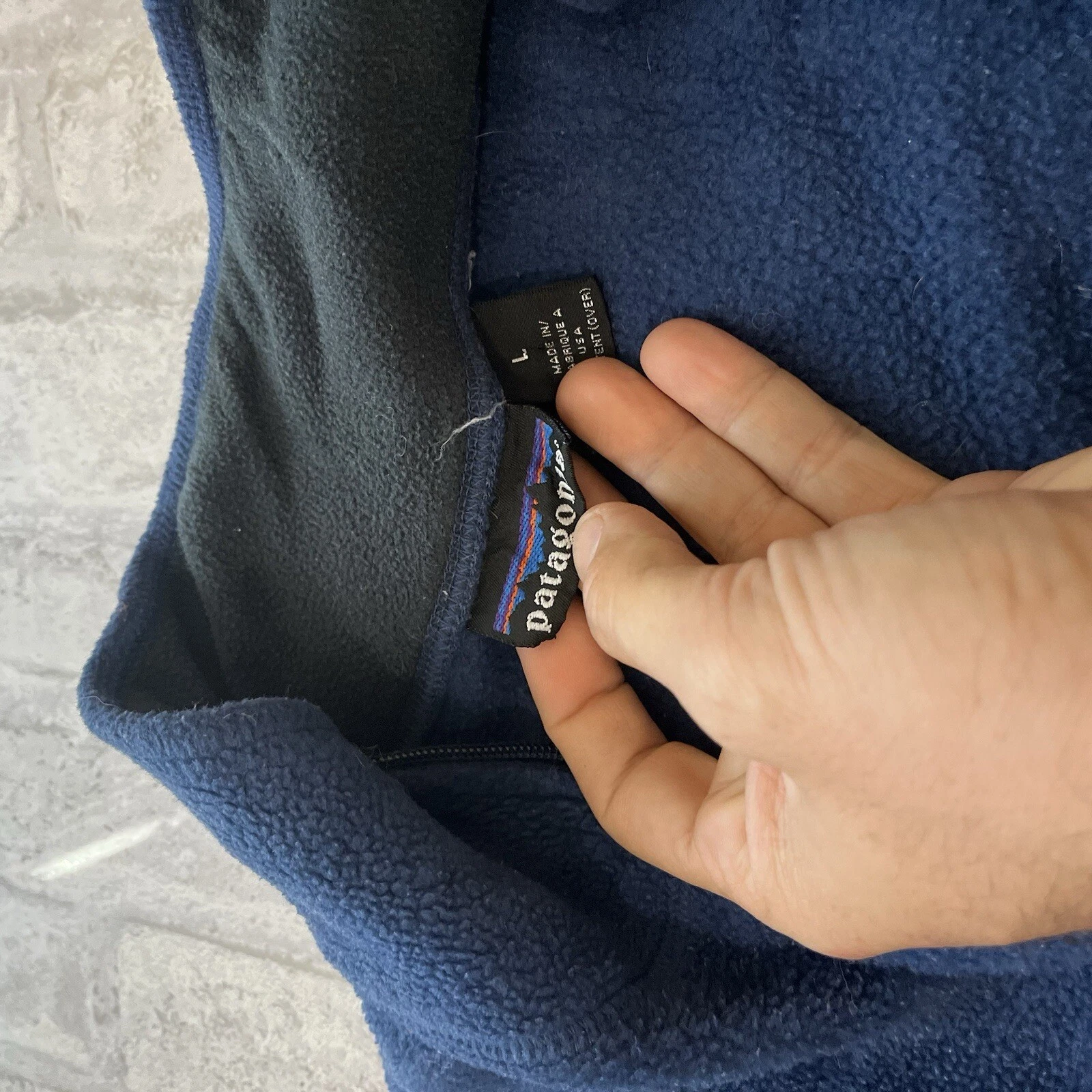 patagonia vintage fleece full zip made in usa aw8 