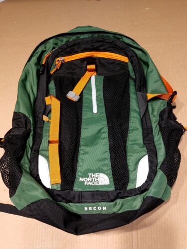 The North Face Recon AJVC Legacy Model Conifer Green Black Backpack Daypack Bag - Picture 1 of 17
