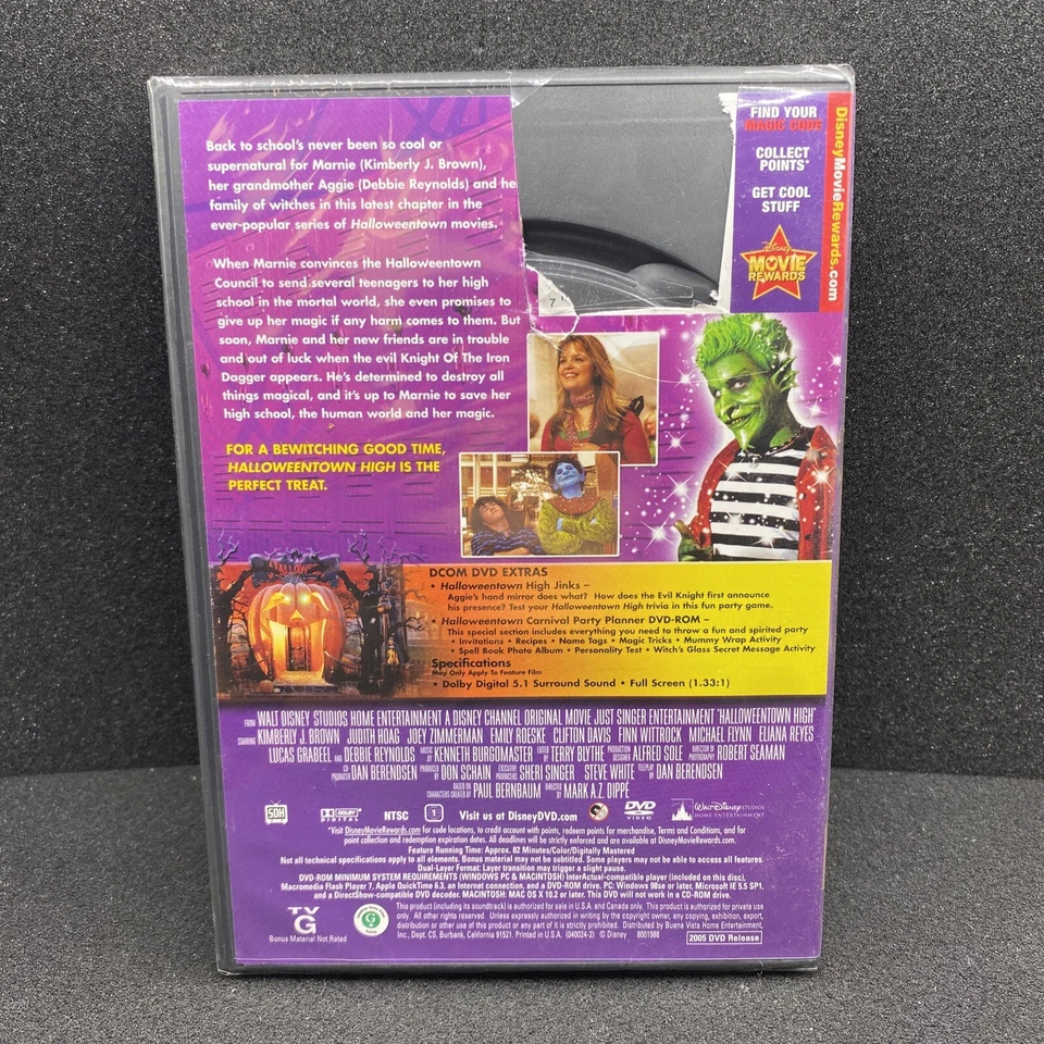 Halloweentown High (DVD, 2004) Kimberly J. Brown, Debbie Reynolds - Image 2 of 2