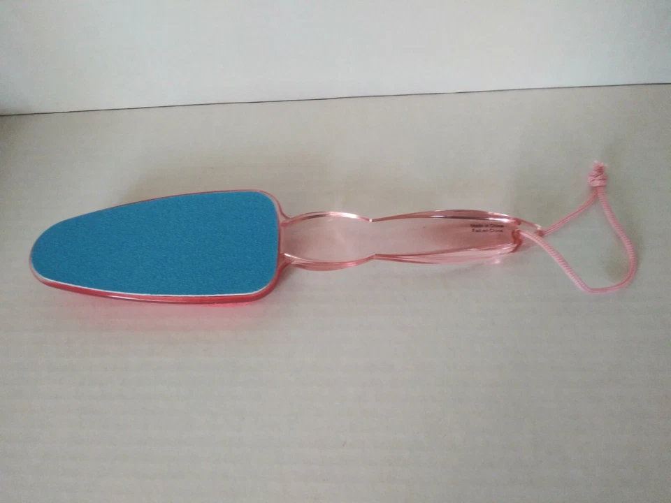 Piedra pómez doble cara con mango de plástico rosa nuevo stock antiguo Avon 2009 Foto 3 de 4