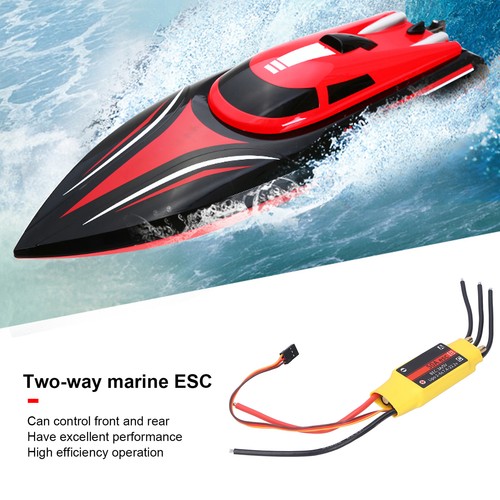 50A 2‑Way Brushless ESC Electronic Speed Controller Parts For RC Boat Model♡ - Picture 8 of 16