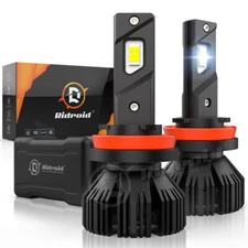 RIDROID H11 LED Headlight Kit Low Beam Bulbs Super Bright 24000LM 6000K White
