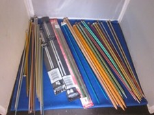 Knitting Needles Lot of 45 Vintage Pieces Susan Bates Sears Others