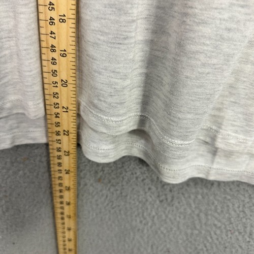 Athleta Girl Gray Long Sleeve Cutout Shoulder Top Size 12 Sporty Y2K Activewear - Picture 3 of 7