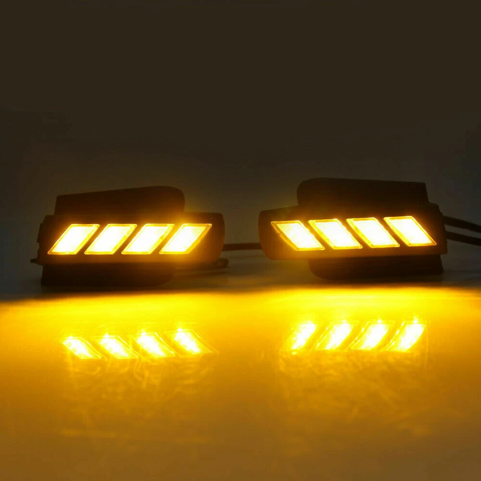 LED DAYTIME RUNNING LIGHT DRL YELLOW INDICATOR KIT FOR TOYOTA PRADO LAND CRUISER - Image 3 of 4