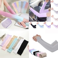 1 Pair Cooling Arm Sleeves Cover UV Sun Protection Outdoor Sports Men Women 