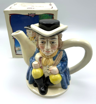 Vintage Keramik Neuheit Figur ''THE WRITER'' - handbemalte Teekanne - verpackt