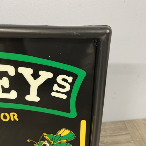 Neu NOS Vintage Mickeys Fine Malt Liquor The Mean grün beleuchtet Bier Schild - Bild 3 von 16