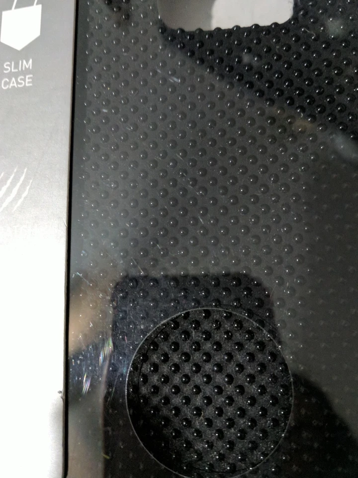 Funda protectora delgada para teléfono celular Agent 18 Samsung Galaxy S6 negra tachuelas pequeñas Foto 2 de 3