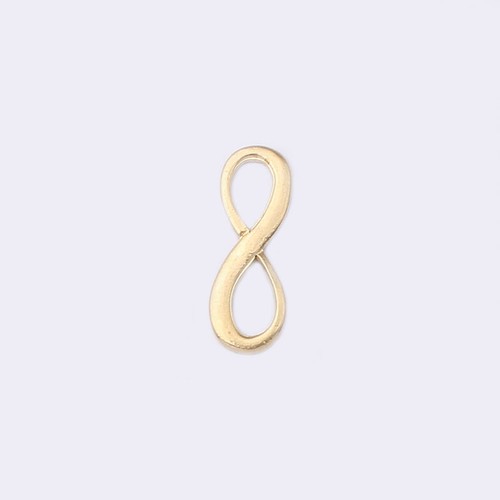 40 piezas Latón Crudo Nudo Infinito 8 Símbolos Dije Conectores Joyería Fabricación de Pulsera - Imagen 4 de 6