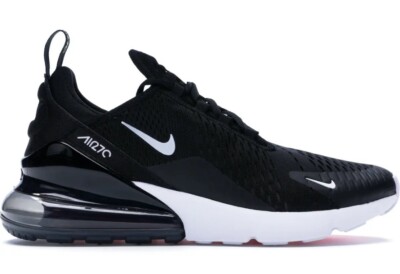 Nike Air Max 270 Black White Mens Sz 6 / Women s 7.5 Training Shoes AH8050-002