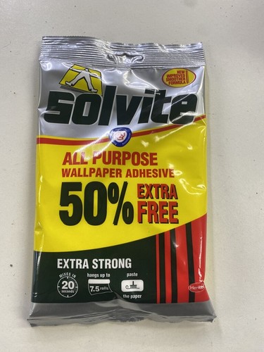 Solvite All Purpose Wallpaper Paste Extra Strong Adhesive Easy Mix 4.5 7.5 rolls - Picture 41 of 46