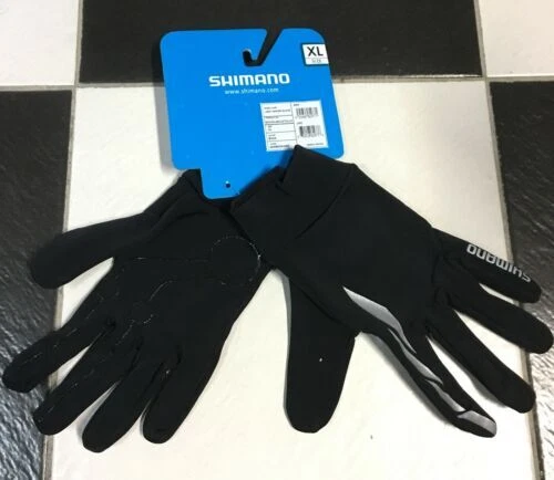 Shimano 黑色 L 码骑行手套和连指手套