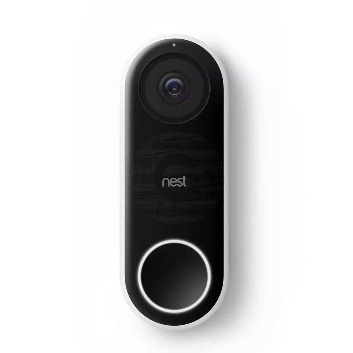 Google Nest Hello Video Doorbell Wired Black HD Video Motion