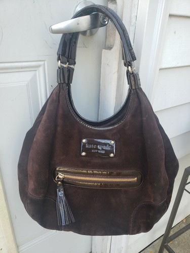 kate spade brown suede purse