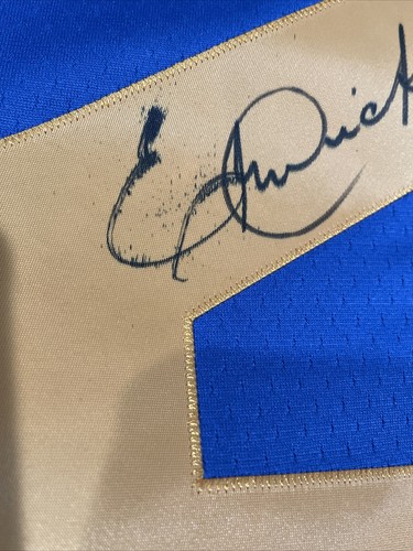 Eric Dickerson Auto Mitchell & Ness Jersey Rams Football PSA Multi Inscription - Picture 21 of 21