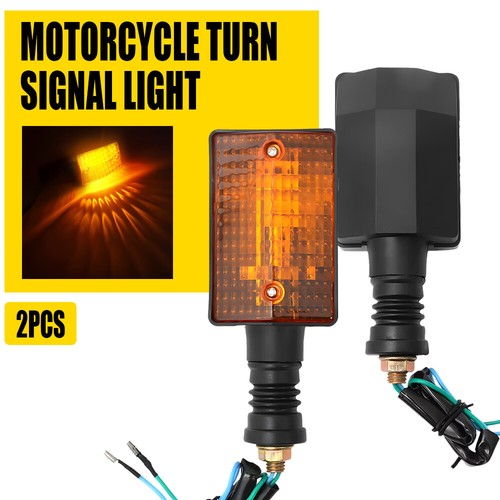 For Yamaha FZ750 (1985) Amber Rear Turn Signal Lights Driver Passenger Side Pair - Picture 17 of 20