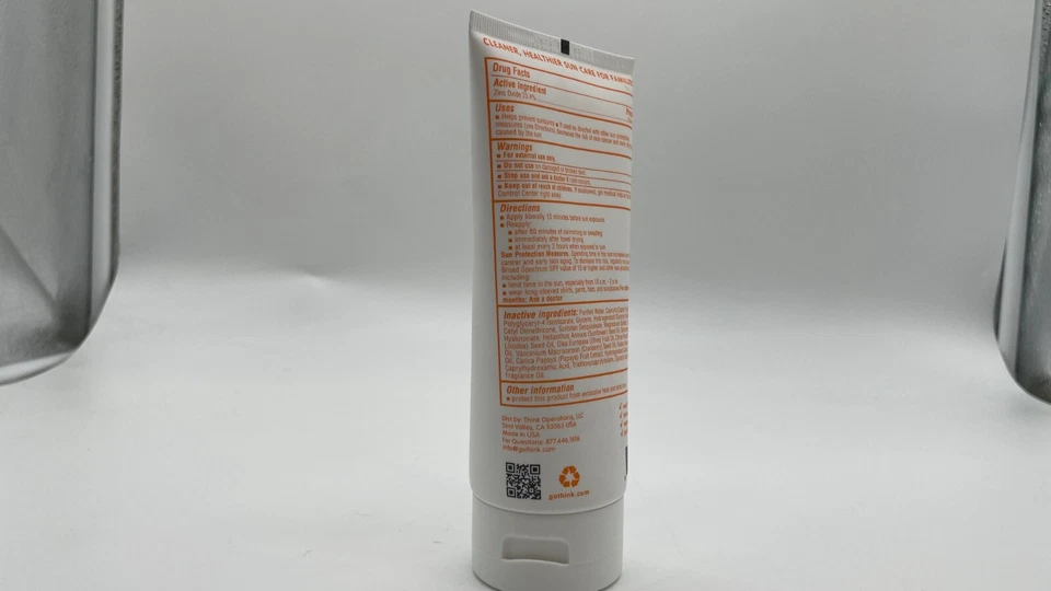THINKBABY SPF50+ PROTECTOR SOLAR MINERAL BEBÉ LOCIÓN PROTECCIÓN SOLAR UVA/UVB 6OZ NUEVO Foto 2 de 4