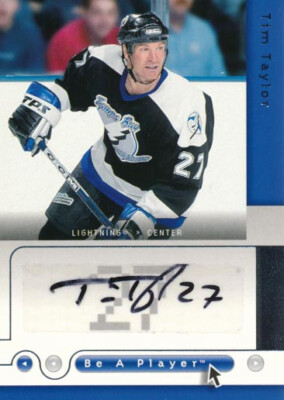 2005-06 Be A Player SIGNATURES #TT TIM TAYLOR - Tampa Bay Lightning