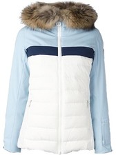 NWT Rossignol Women SKYFALL DOWN SKI JACKET RACCOON FUR TRIM HOOD GLACIER Sz XL