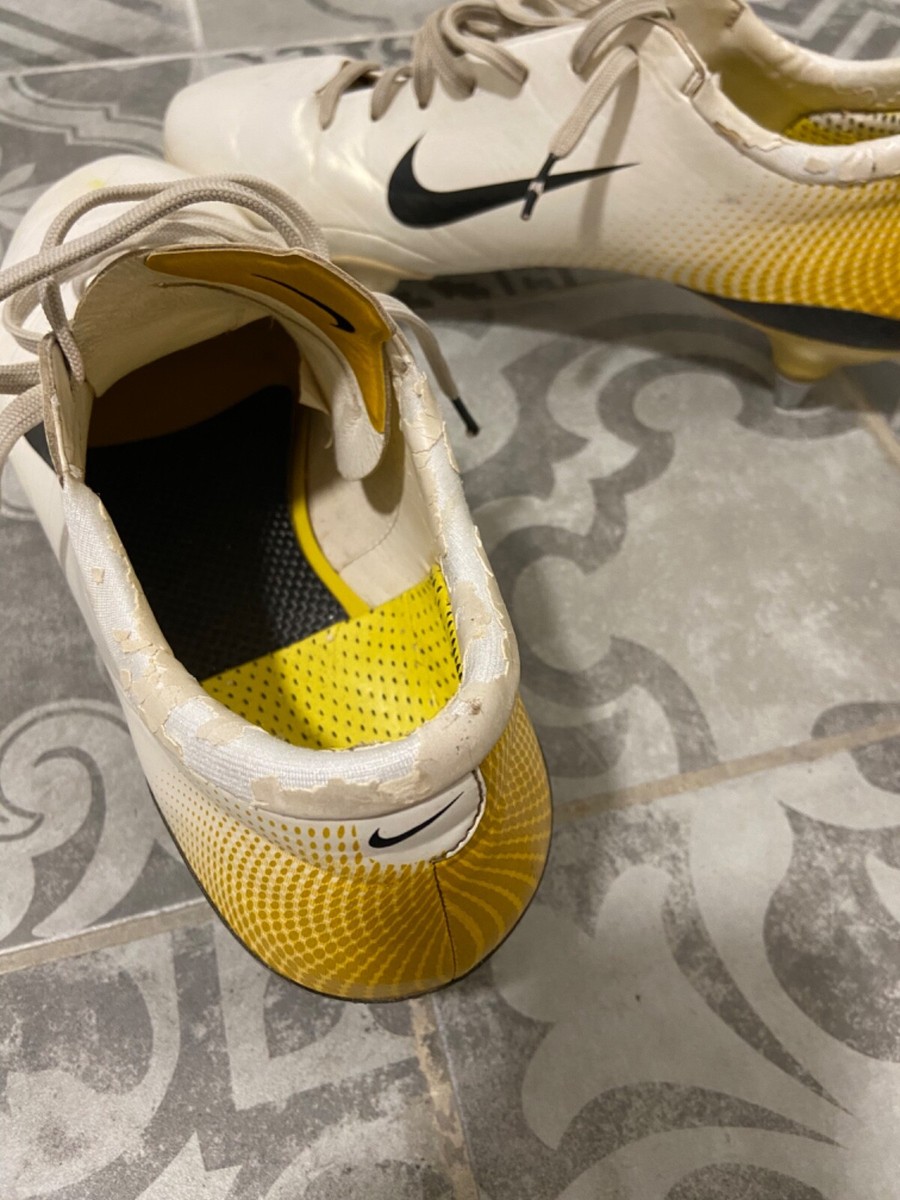 Nike Mercurial Vapor MV 3 White/Gold Football Boots Cleats SG R9