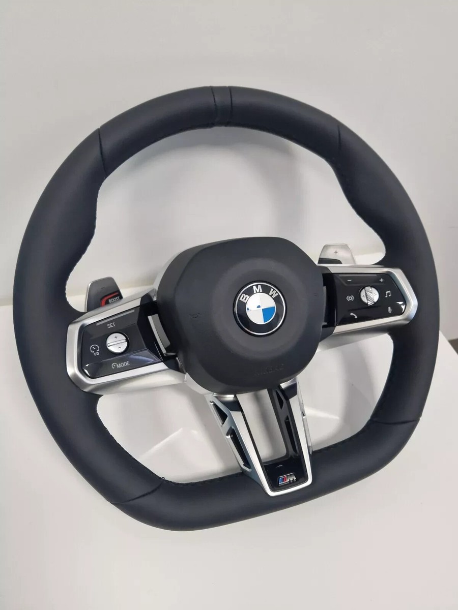 Volant BMW G70 Cuir M-Sport Origine - Palettes Shift Paddle - Occasion Très Bon état