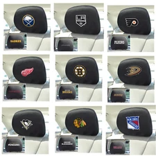 New NHL Pick Your Teams Car Truck Headrest Covers Set - Official Licensed